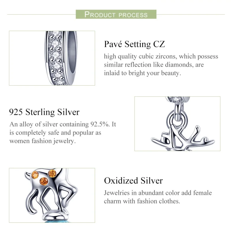 (imagem para) Charm Pendente Alce life Pandora - SCC1010 - Visualizar 6