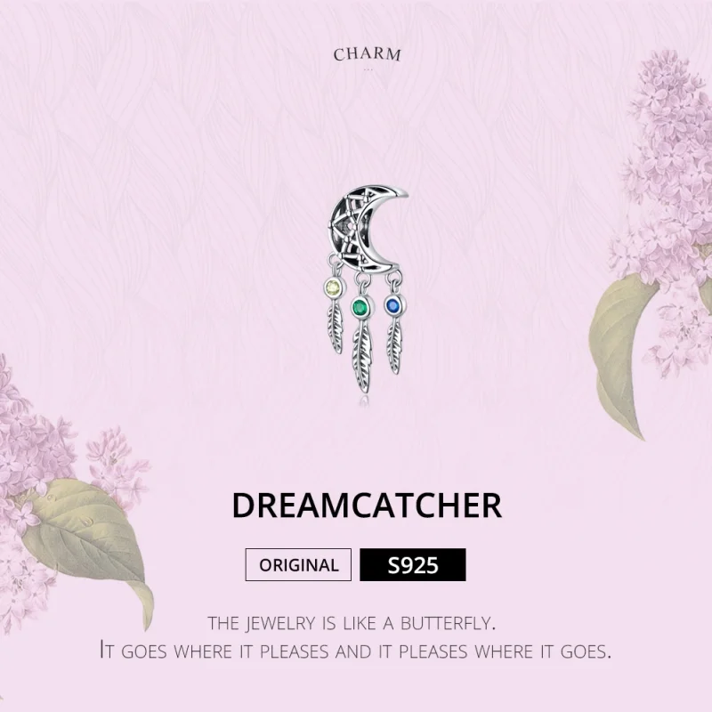 (imagem para) Charm Pendente Apanhador de Sonhos estilo Pandora - SCC1232 - Visualizar 3