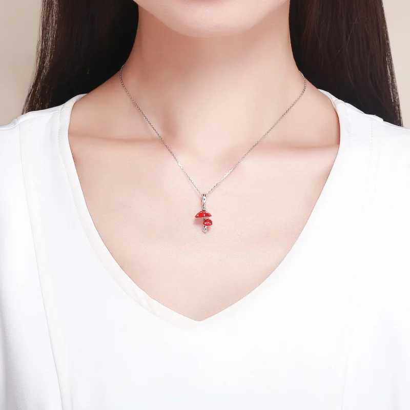 (imagem para) Charm Pendente Cogumelo estilo Pandora - SCC1060 - Visualizar 5