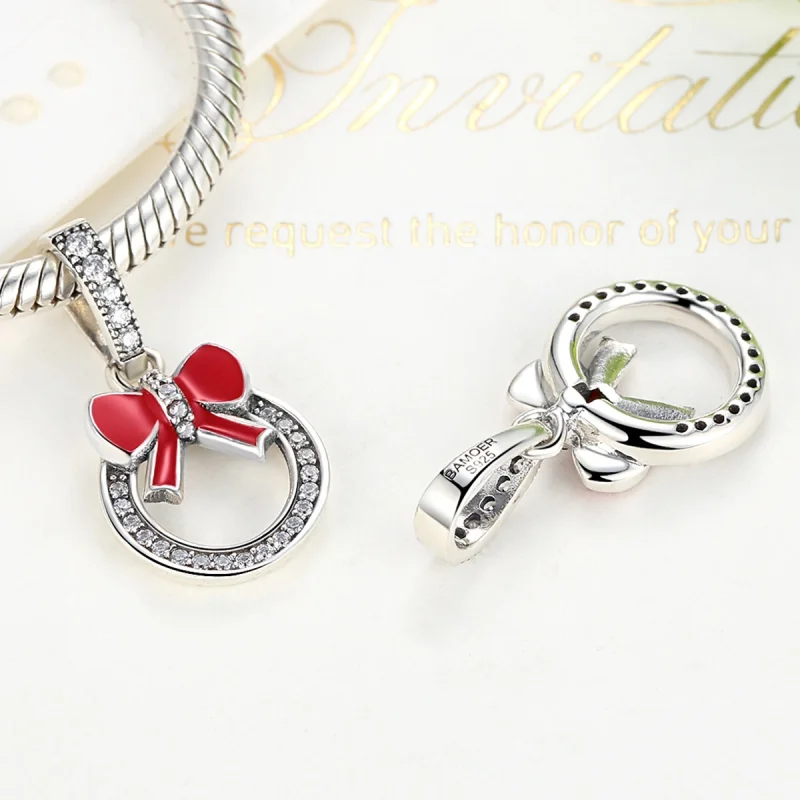 (imagem para) Charm Pendente Coroa de Natal estilo Pandora - SCC077 - Visualizar 2