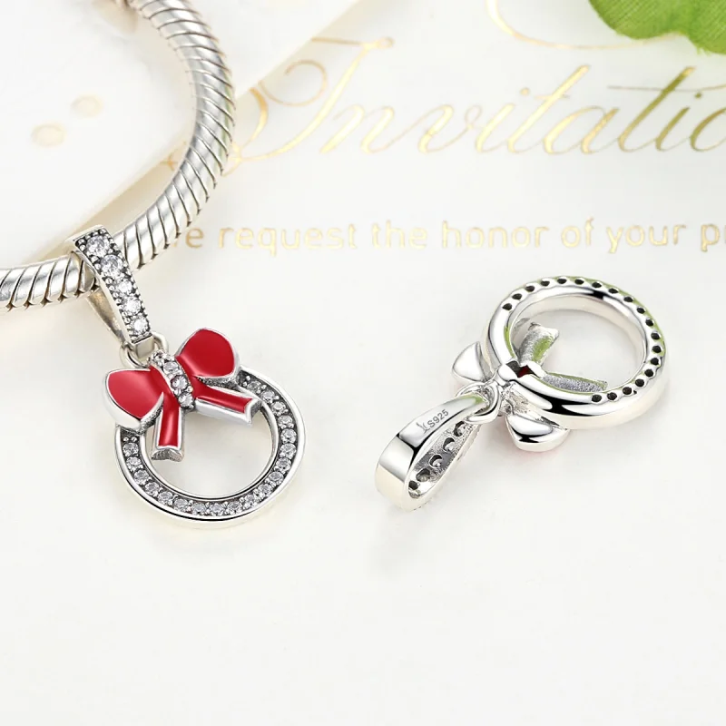 (imagem para) Charm Pendente Coroa de Natal estilo Pandora - SCC077 - Visualizar 4