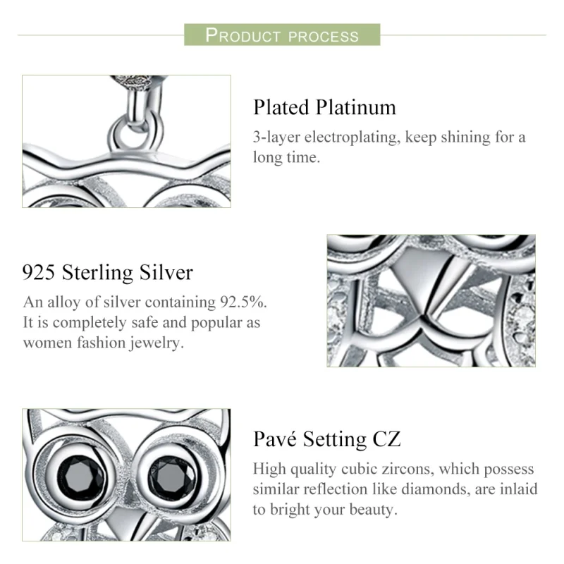 (imagem para) Charm Pendente Coruja perpétua estilo Pandora - SCC1124 - Visualizar 2