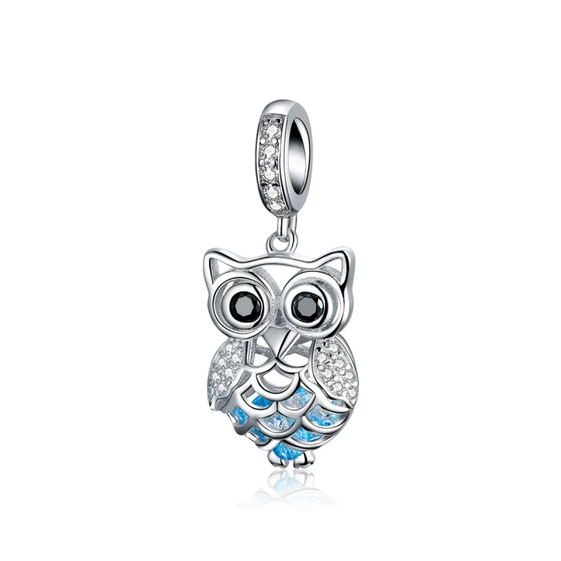 (imagem para) Charm Pendente Coruja perpétua estilo Pandora - SCC1124