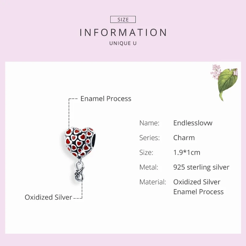 (imagem para) Charm Pendente Endlesslovw estilo Pandora - SCC1180 - Visualizar 4