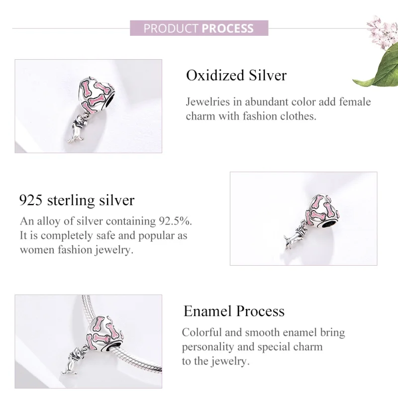(imagem para) Charm Pendente Filhote fofo estilo Pandora - SCC1199 - Visualizar 4