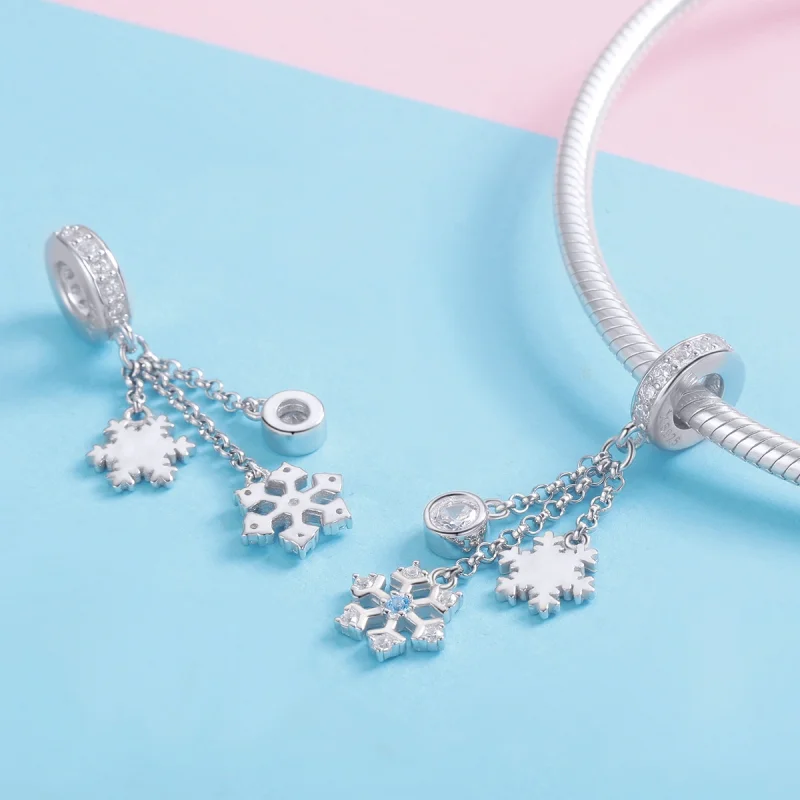 (imagem para) Charm Pendente Floco de neve estilo Pandora - SCC1020 - Visualizar 5