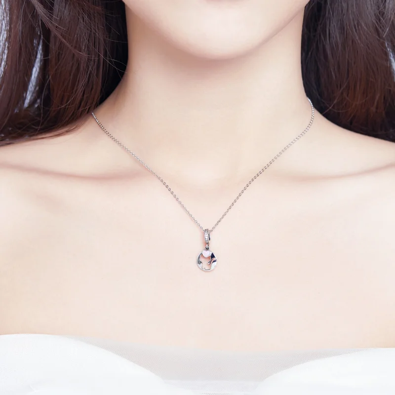 (imagem para) Charm Pendente Gatinha feliz estilo Pandora - SCC1140 - Visualizar 3