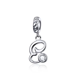 (imagem para) Charm Pendente Letra E estilo Pandora - SCC1183-E