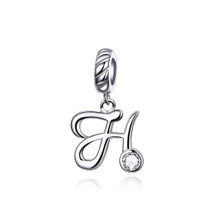 (imagem para) Charm Pendente Letra H estilo Pandora - SCC1183-H