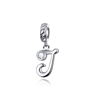 (imagem para) Charm Pendente Letra J estilo Pandora - SCC1183-J