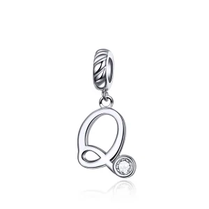 (imagem para) Charm Pendente Letra Q estilo Pandora - SCC1183-Q