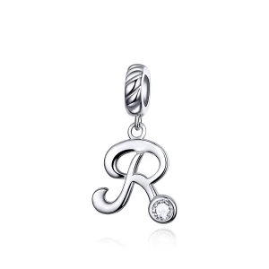 (imagem para) Charm Pendente Letra R estilo Pandora - SCC1183-R