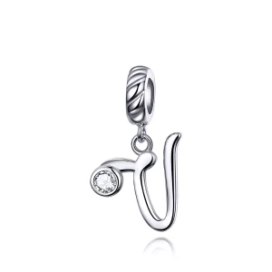 (imagem para) Charm Pendente Letra V estilo Pandora - SCC1183-V