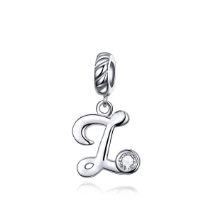 Charm Pendente Letra Z estilo Pandora - SCC1183-Z (imagem para) Charm Pendente Letra Z estilo Pandora - SCC1183-Z