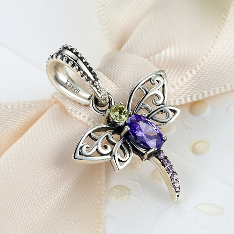 (imagem para) Charm Pendente Libélula estilo Pandora - SCC048 - Visualizar 2