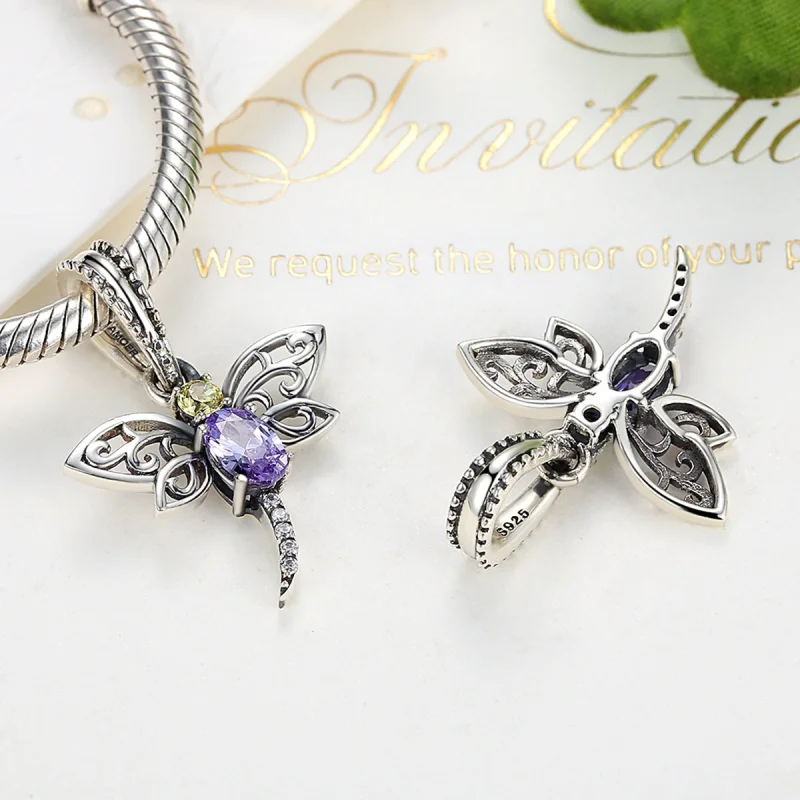 (imagem para) Charm Pendente Libélula estilo Pandora - SCC048 - Visualizar 3