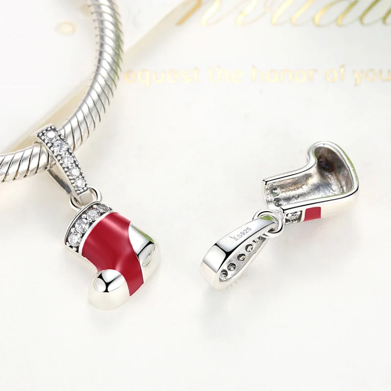 (imagem para) Charm Pendente Meias de natal estilo Pandora - SCC074 - Visualizar 3