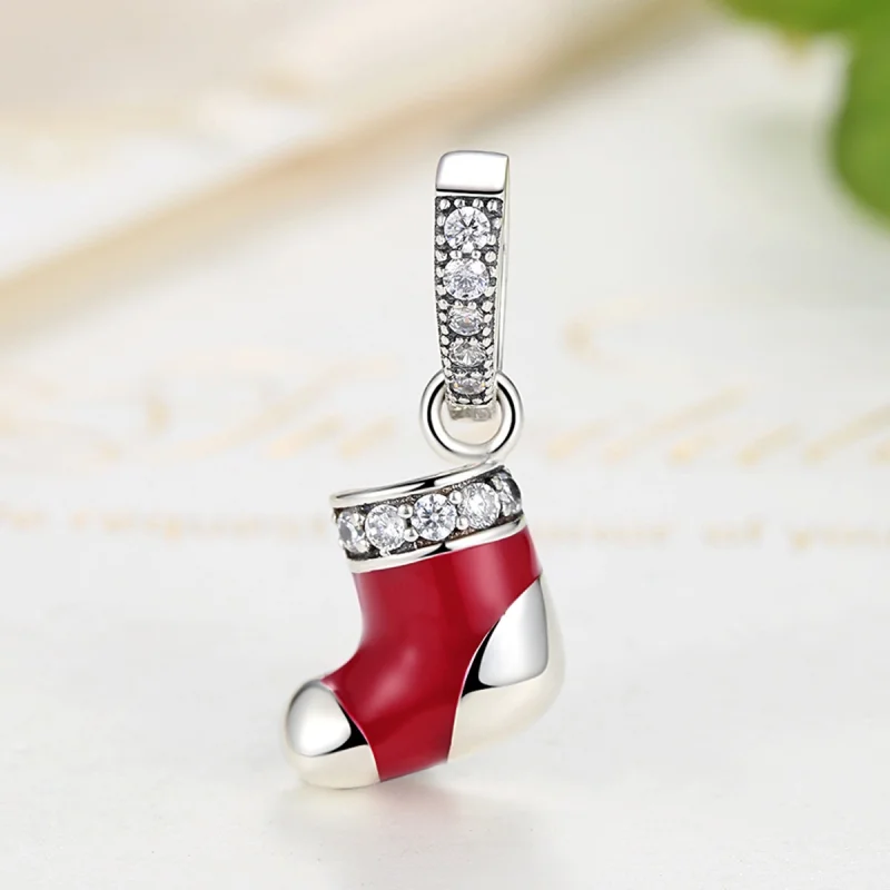 (imagem para) Charm Pendente Meias de natal estilo Pandora - SCC074 - Visualizar 4