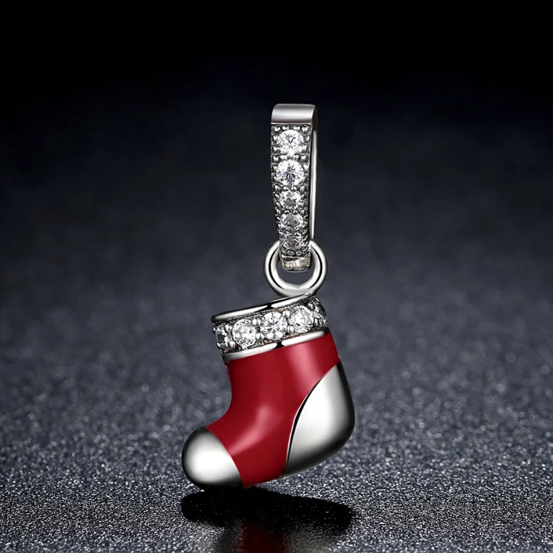 (imagem para) Charm Pendente Meias de natal estilo Pandora - SCC074 - Visualizar 5