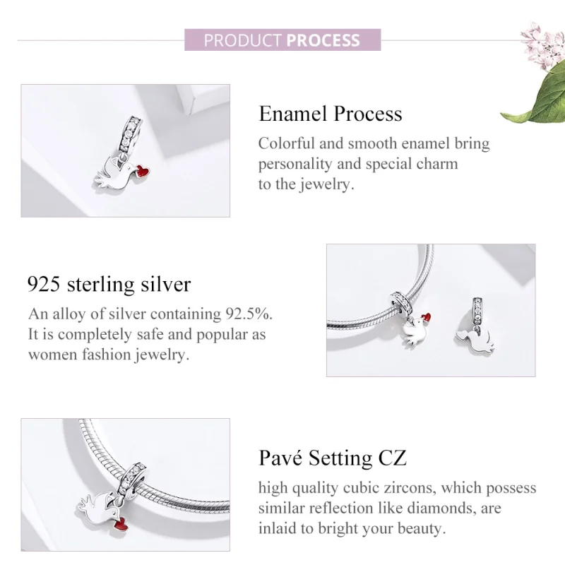 (imagem para) Charm Pendente Mensagem de Amor estilo Pandora - SCC1227 - Visualizar 3