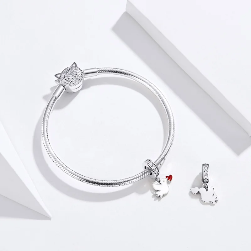 (imagem para) Charm Pendente Mensagem de Amor estilo Pandora - SCC1227 - Visualizar 5