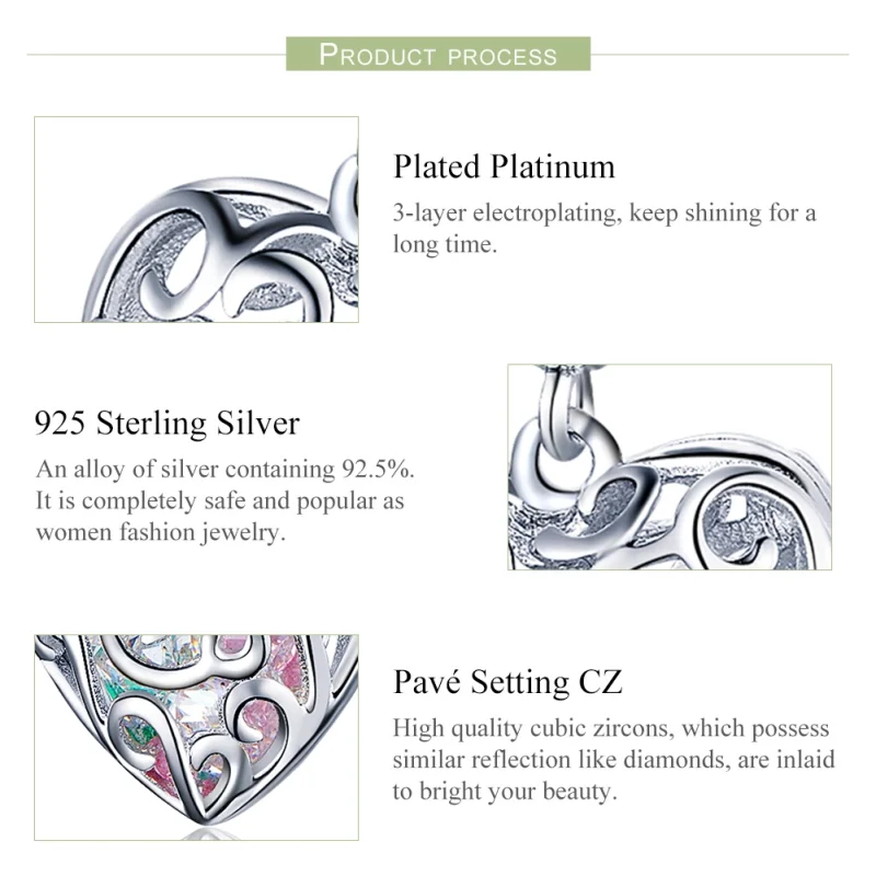 (imagem para) Charm Pendente Palpitação estilo Pandora - SCC1126 - Visualizar 2