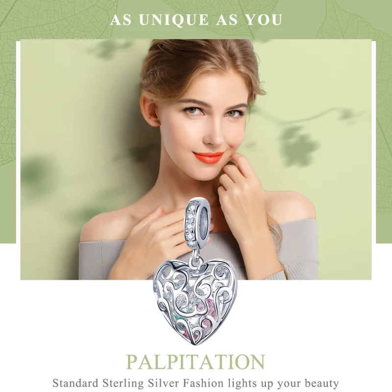 (imagem para) Charm Pendente Palpitação estilo Pandora - SCC1126 - Visualizar 3