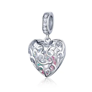Charm Pendente Palpitação estilo Pandora - SCC1126 (imagem para) Charm Pendente Palpitação estilo Pandora - SCC1126
