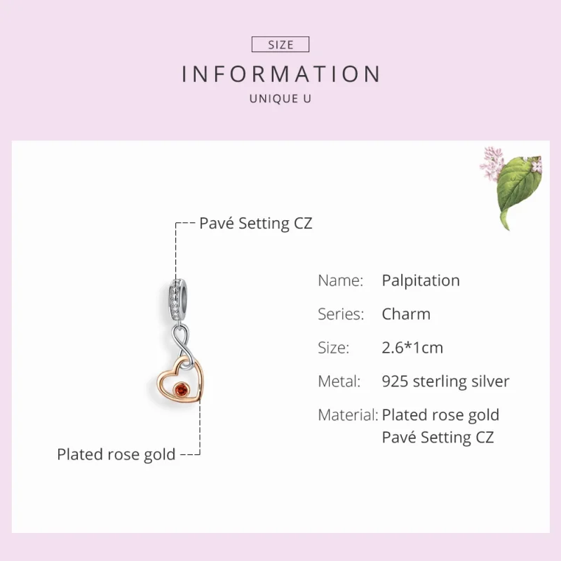 (imagem para) Charm Pendente Palpitação estilo Pandora - SCC1239 - Visualizar 3