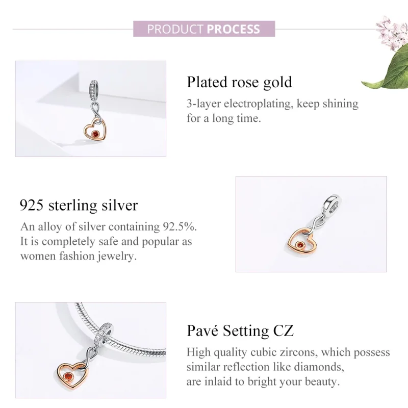 (imagem para) Charm Pendente Palpitação estilo Pandora - SCC1239 - Visualizar 4