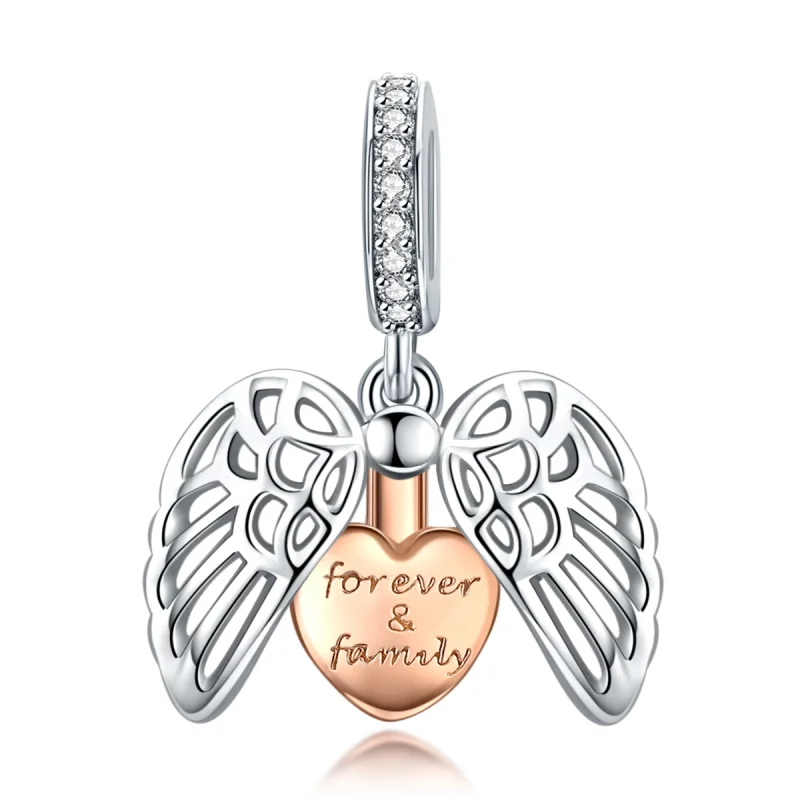 (imagem para) Charm Pendente Para sempre e família estilo Pandora - SCC1299