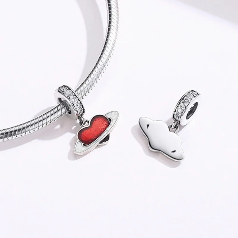 (imagem para) Charm Pendente Planeta do amor estilo Pandora - SCC1165 - Visualizar 4