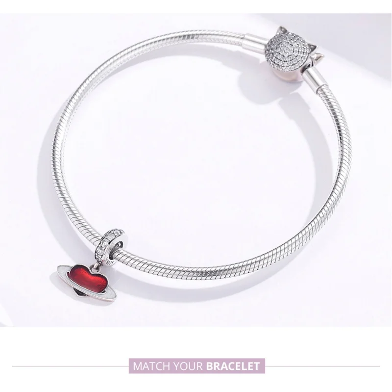 (imagem para) Charm Pendente Planeta do amor estilo Pandora - SCC1165 - Visualizar 9