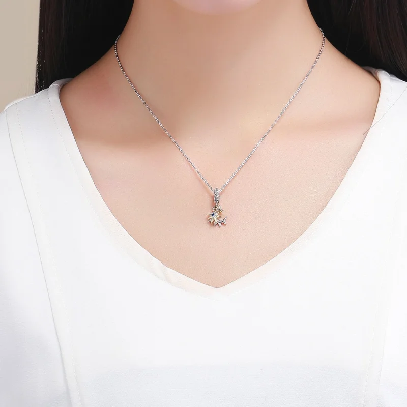 (imagem para) Charm Pendente Sol Conheça a Lua Pavé estilo Pandora - SCC1135 - Visualizar 4