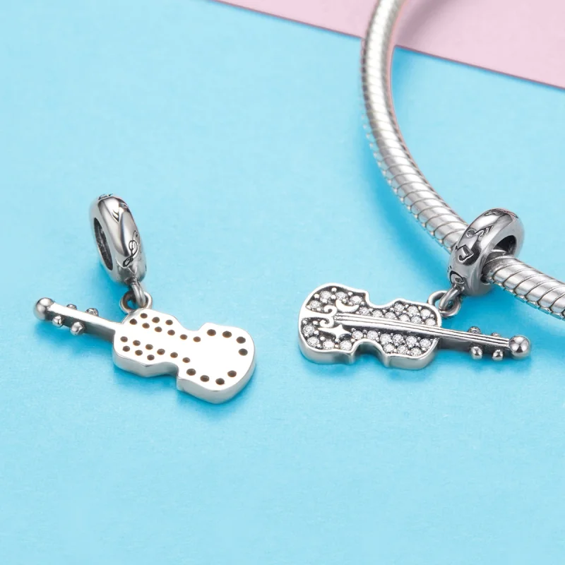 (imagem para) Charm Pendente Violino Pavé estilo Pandora - SCC1078 - Visualizar 3