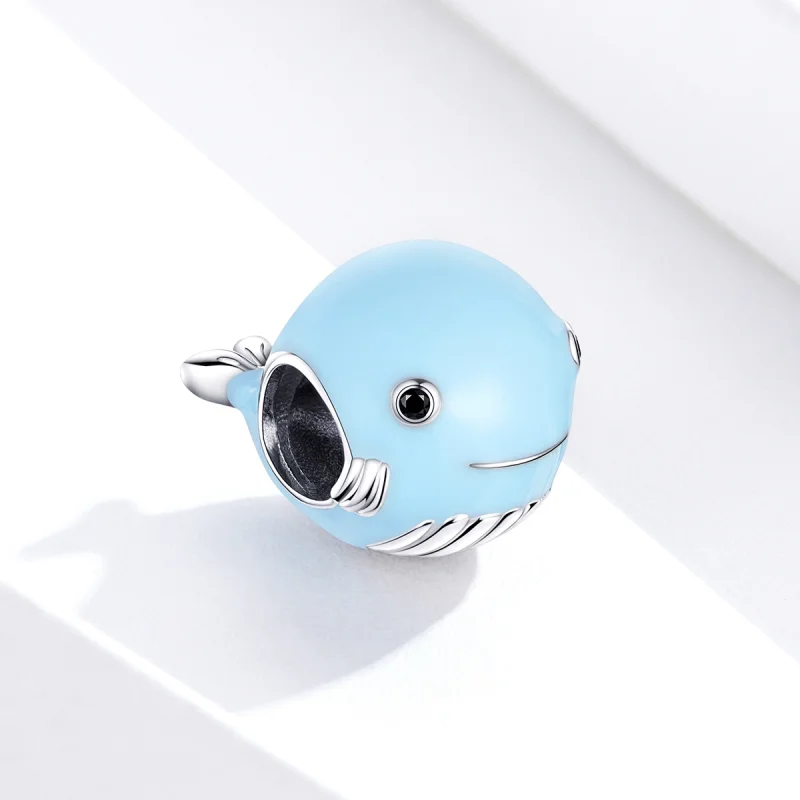 (imagem para) Charm Pequena baleia azul estilo Pandora - BSC250 - Visualizar 3
