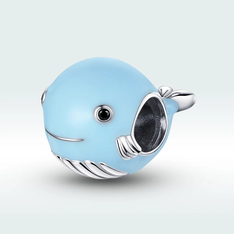 (imagem para) Charm Pequena baleia azul estilo Pandora - BSC250 - Visualizar 5