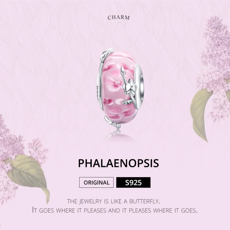 (imagem para) Charm Phalaenopsis life Pandora - SCC1281 - Visualizar 4