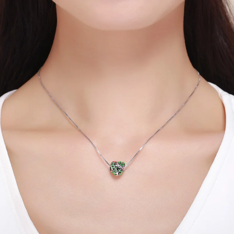 (imagem para) Charm Pássaros na floresta estilo Pandora - SCC647 - Visualizar 6