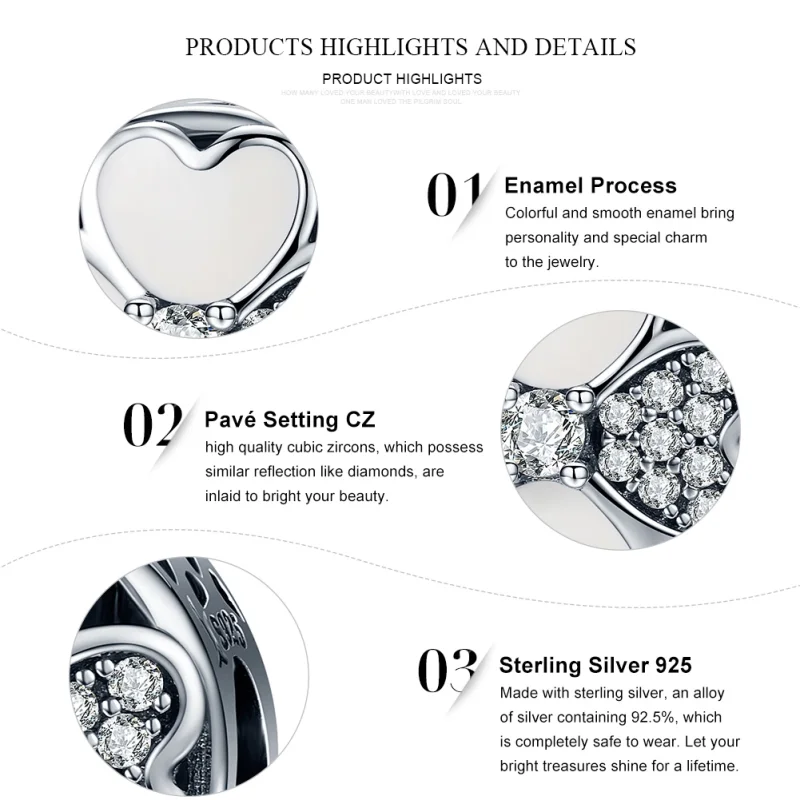 (imagem para) Charm Pétalas felizes life Pandora - SCC250 - Visualizar 6