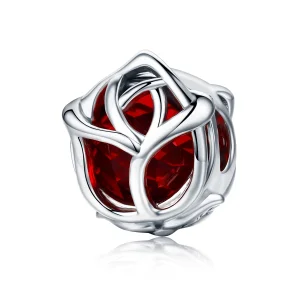Charm Rosas vermelhas life Pandora - SCC568 (imagem para) Charm Rosas vermelhas life Pandora - SCC568