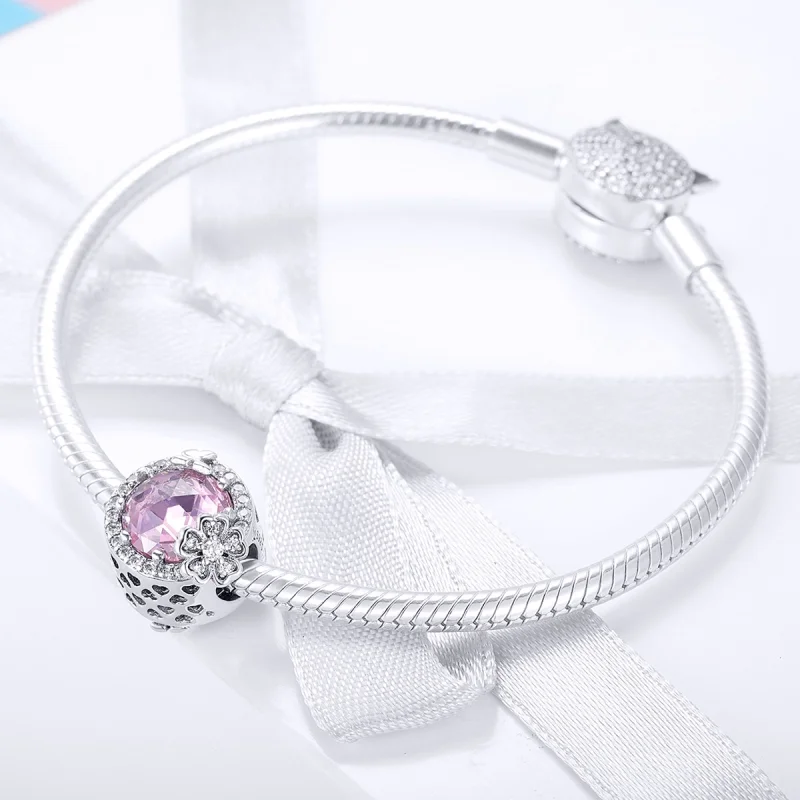 (imagem para) Charm Sabor rosa life Pandora - SCC904 - Visualizar 3