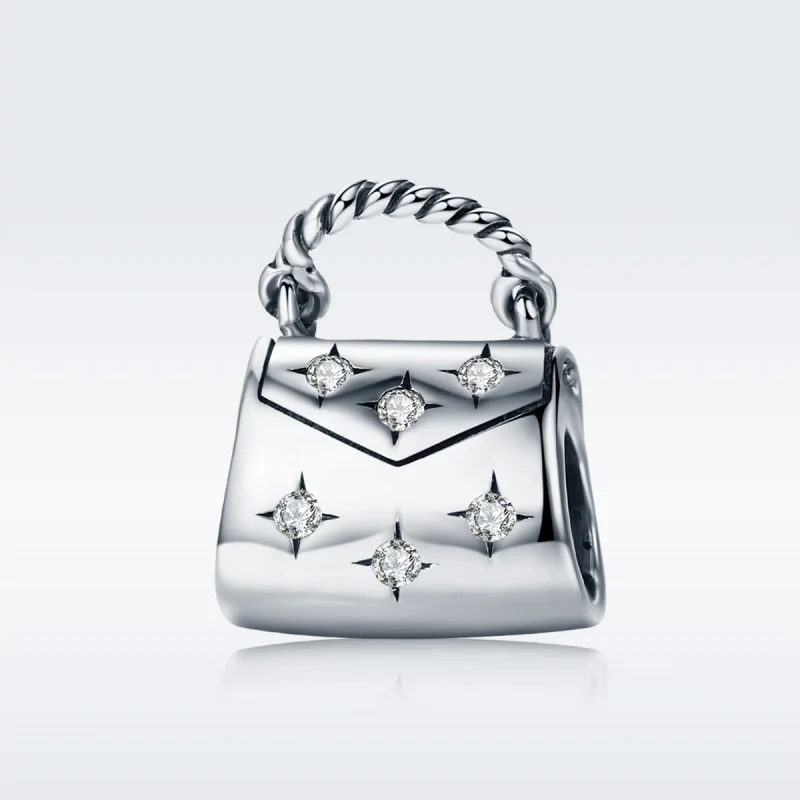 (imagem para) Charm Saco de compras elegante estilo Pandora - SCC607 - Visualizar 2