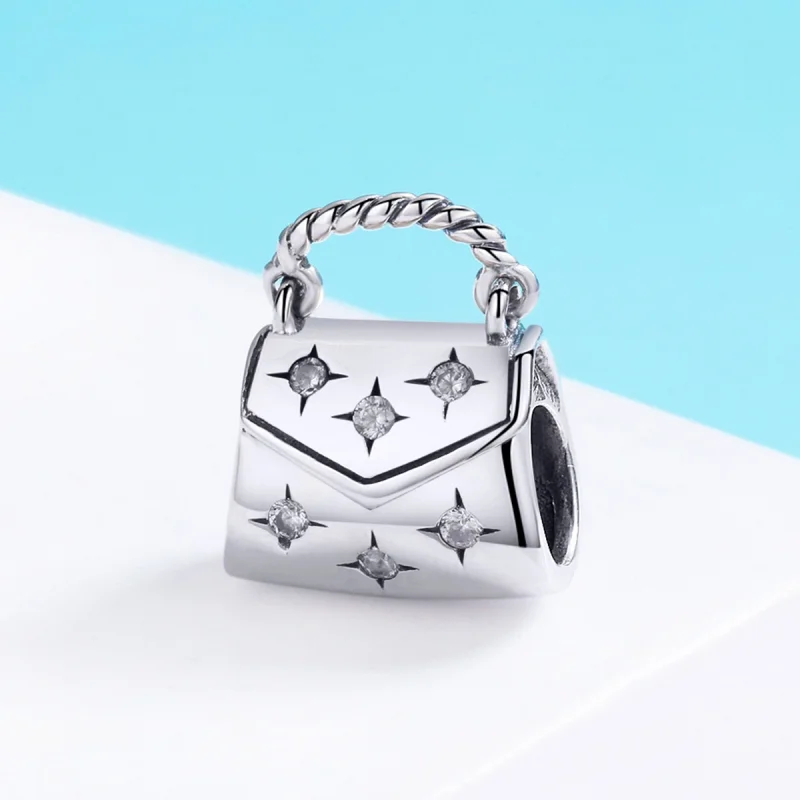 (imagem para) Charm Saco de compras elegante estilo Pandora - SCC607 - Visualizar 3