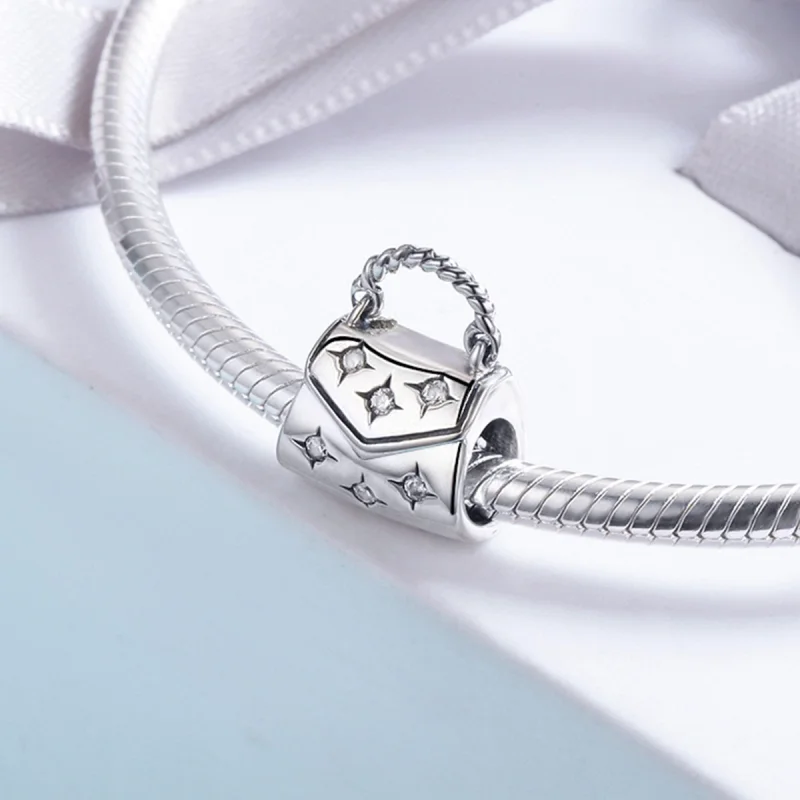 (imagem para) Charm Saco de compras elegante estilo Pandora - SCC607 - Visualizar 4