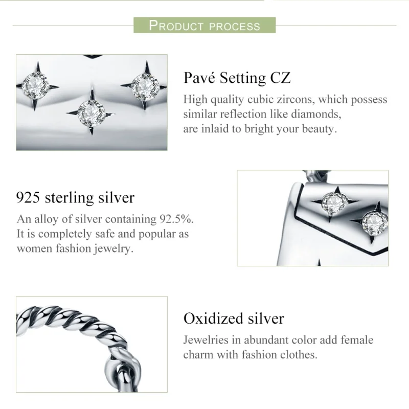 (imagem para) Charm Saco de compras elegante estilo Pandora - SCC607 - Visualizar 7