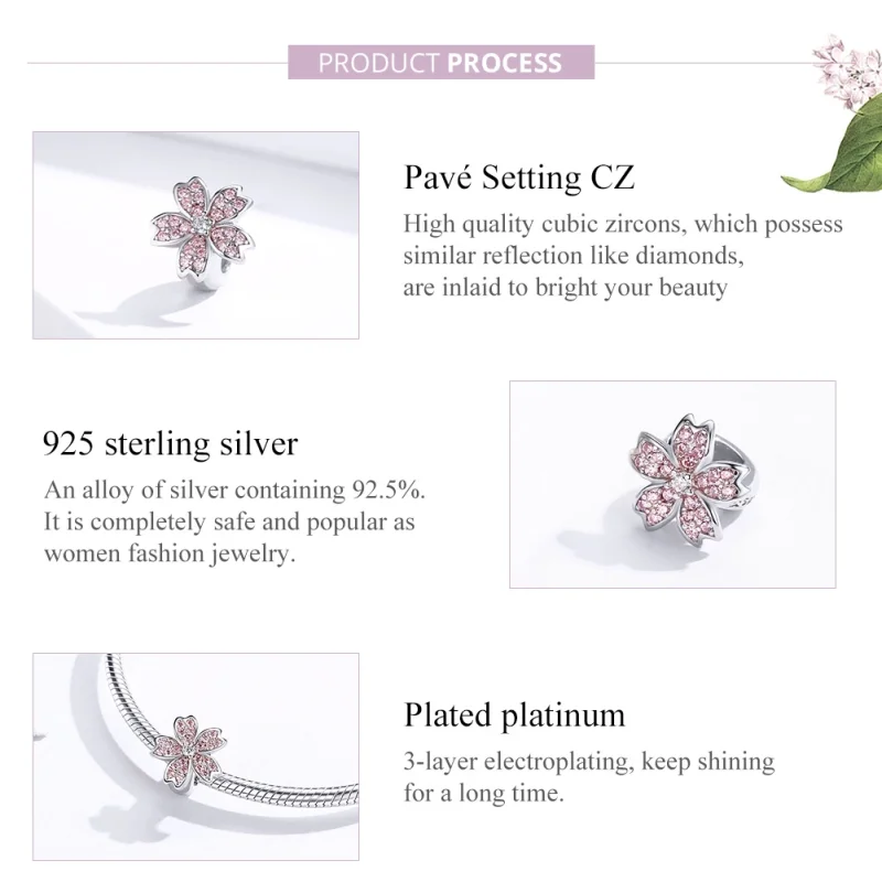 (imagem para) Charm Sakura life Pandora - SCC1291 - Visualizar 3