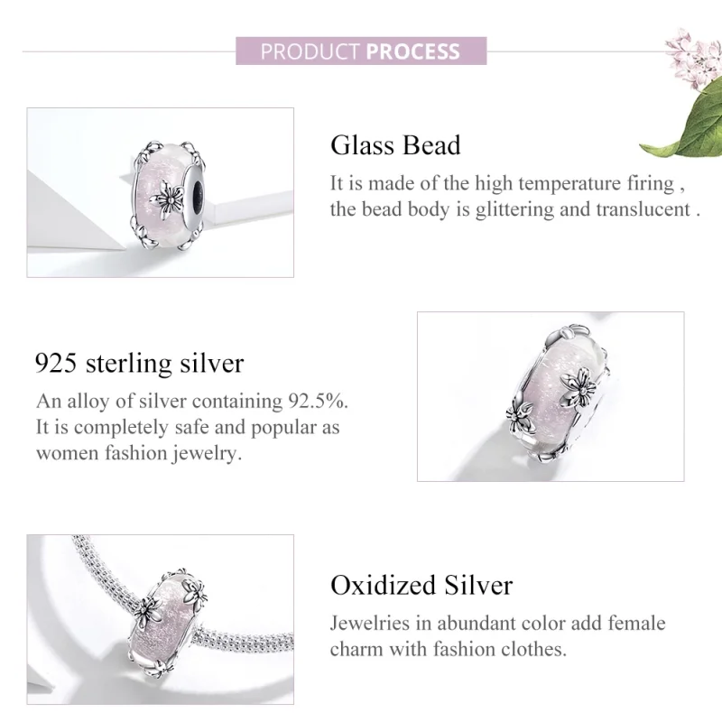 (imagem para) Charm Sakura life Pandora - SCC1302 - Visualizar 2