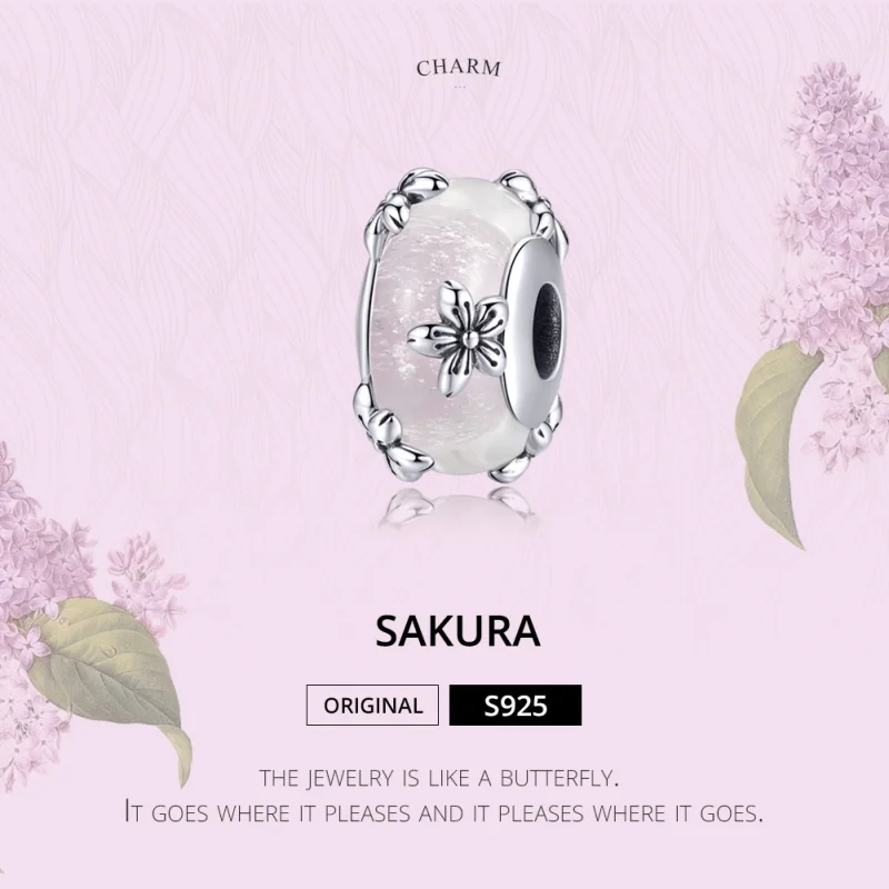 (imagem para) Charm Sakura life Pandora - SCC1302 - Visualizar 3