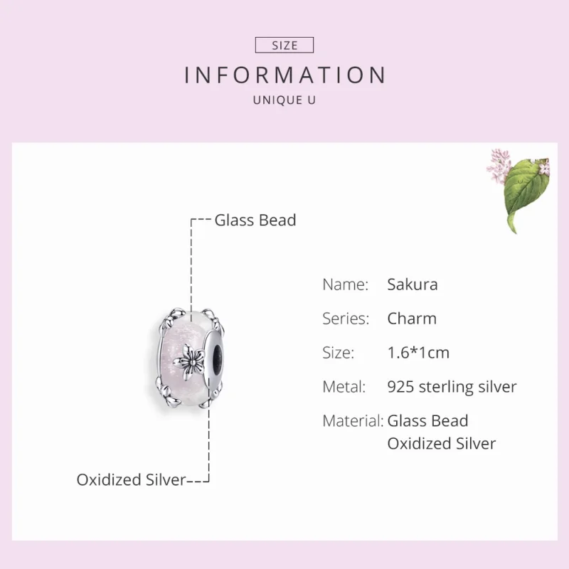 (imagem para) Charm Sakura life Pandora - SCC1302 - Visualizar 4